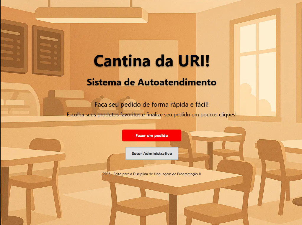 Tela Inicial do Sistema